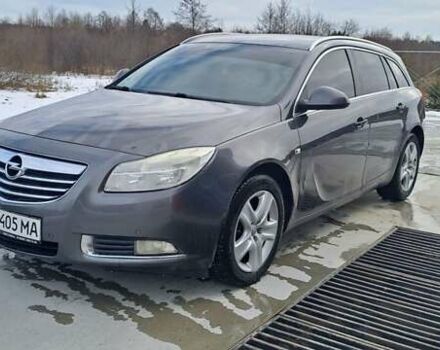 Серый Опель Инсигния, объемом двигателя 2 л и пробегом 217 тыс. км за 5500 $, фото 1 на Automoto.ua