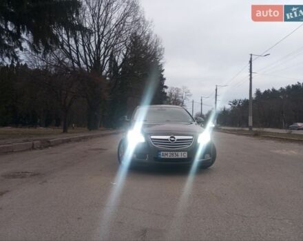 Серый Опель Инсигния, объемом двигателя 2 л и пробегом 285 тыс. км за 8350 $, фото 1 на Automoto.ua