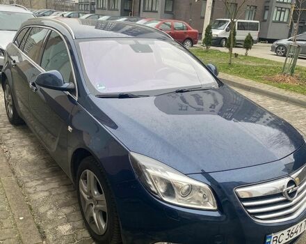 Синий Опель Инсигния, объемом двигателя 1.96 л и пробегом 296 тыс. км за 7400 $, фото 1 на Automoto.ua