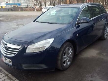 Синий Опель Инсигния, объемом двигателя 2 л и пробегом 249 тыс. км за 8600 $, фото 1 на Automoto.ua