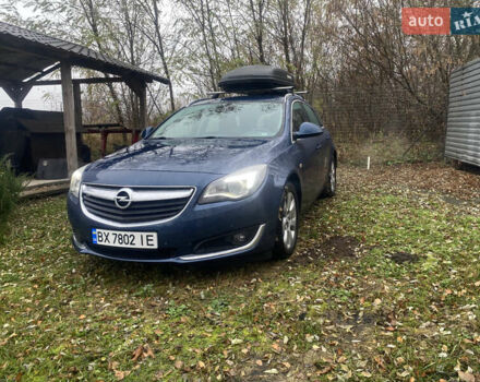 Синий Опель Инсигния, объемом двигателя 1.6 л и пробегом 210 тыс. км за 11500 $, фото 1 на Automoto.ua