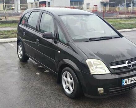 Черный Опель Мерива, объемом двигателя 1.6 л и пробегом 240 тыс. км за 3550 $, фото 3 на Automoto.ua