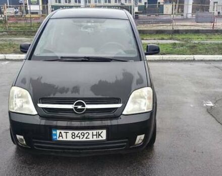 Черный Опель Мерива, объемом двигателя 1.6 л и пробегом 240 тыс. км за 3550 $, фото 2 на Automoto.ua