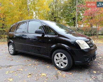 Черный Опель Мерива, объемом двигателя 1.6 л и пробегом 150 тыс. км за 5400 $, фото 8 на Automoto.ua