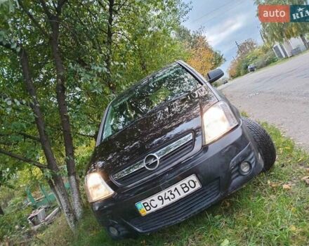 Черный Опель Мерива, объемом двигателя 1.6 л и пробегом 145 тыс. км за 2350 $, фото 3 на Automoto.ua