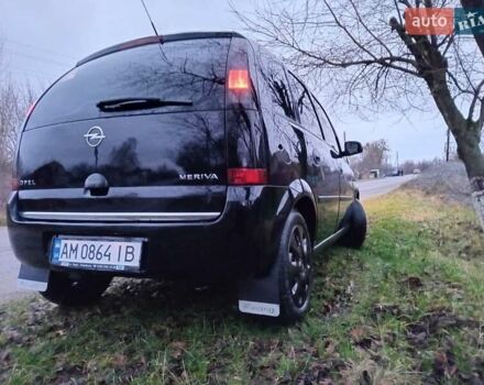 Черный Опель Мерива, объемом двигателя 1.6 л и пробегом 145 тыс. км за 3850 $, фото 13 на Automoto.ua
