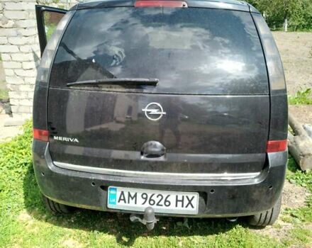 Черный Опель Мерива, объемом двигателя 1.36 л и пробегом 160 тыс. км за 3800 $, фото 11 на Automoto.ua