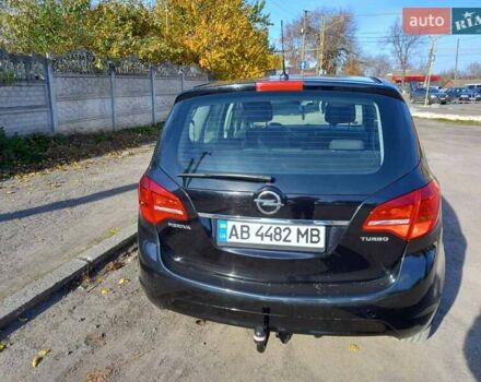 Черный Опель Мерива, объемом двигателя 1.4 л и пробегом 146 тыс. км за 7500 $, фото 6 на Automoto.ua