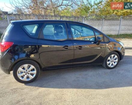 Черный Опель Мерива, объемом двигателя 1.4 л и пробегом 146 тыс. км за 7500 $, фото 7 на Automoto.ua