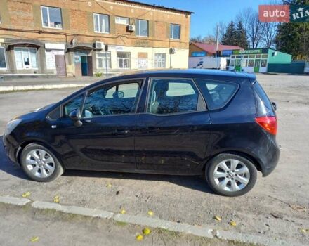 Черный Опель Мерива, объемом двигателя 1.4 л и пробегом 146 тыс. км за 7500 $, фото 3 на Automoto.ua