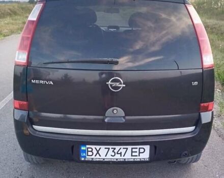 Черный Опель Мерива, объемом двигателя 1.6 л и пробегом 181 тыс. км за 3500 $, фото 4 на Automoto.ua
