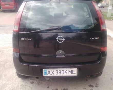 Черный Опель Мерива, объемом двигателя 1.69 л и пробегом 292 тыс. км за 4500 $, фото 10 на Automoto.ua