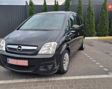 Черный Опель Мерива, объемом двигателя 1.6 л и пробегом 212 тыс. км за 4900 $, фото 1 на Automoto.ua