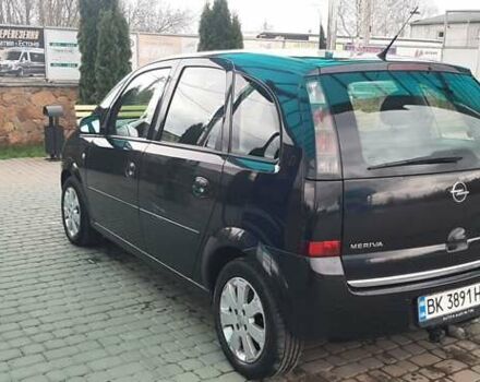 Черный Опель Мерива, объемом двигателя 1.6 л и пробегом 217 тыс. км за 4950 $, фото 9 на Automoto.ua