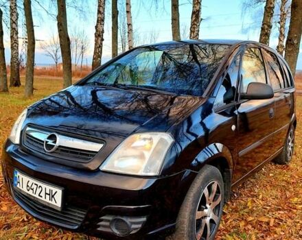 Черный Опель Мерива, объемом двигателя 1.6 л и пробегом 280 тыс. км за 4300 $, фото 2 на Automoto.ua