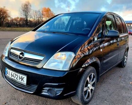 Черный Опель Мерива, объемом двигателя 1.6 л и пробегом 280 тыс. км за 4300 $, фото 10 на Automoto.ua