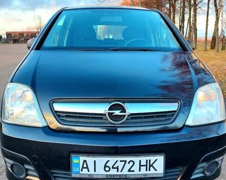 Черный Опель Мерива, объемом двигателя 1.6 л и пробегом 280 тыс. км за 4300 $, фото 11 на Automoto.ua