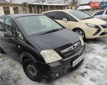 Черный Опель Мерива, объемом двигателя 1.4 л и пробегом 205 тыс. км за 5500 $, фото 2 на Automoto.ua