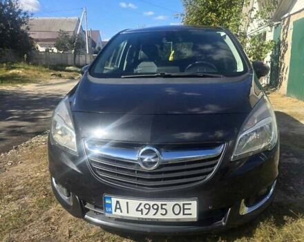 Черный Опель Мерива, объемом двигателя 1.6 л и пробегом 184 тыс. км за 8600 $, фото 6 на Automoto.ua