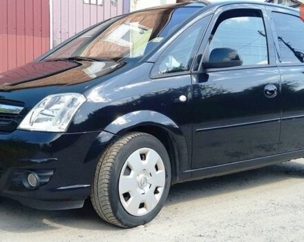 Черный Опель Мерива, объемом двигателя 1.6 л и пробегом 210 тыс. км за 5200 $, фото 1 на Automoto.ua