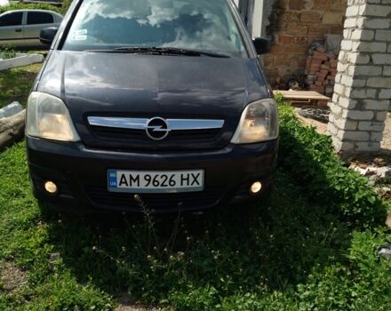 Черный Опель Мерива, объемом двигателя 1.4 л и пробегом 160 тыс. км за 3700 $, фото 1 на Automoto.ua