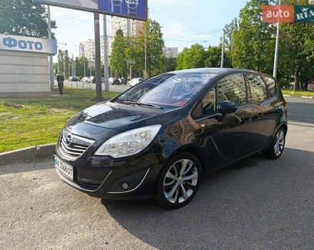 Черный Опель Мерива, объемом двигателя 1.36 л и пробегом 170 тыс. км за 6200 $, фото 1 на Automoto.ua