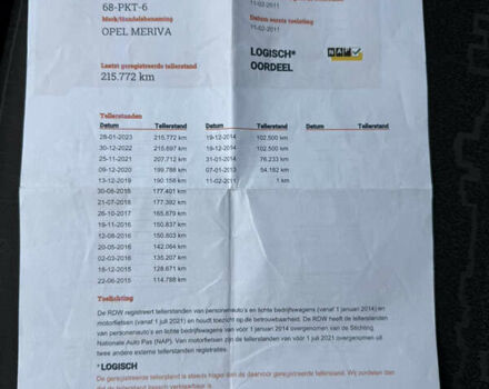 Серый Опель Мерива, объемом двигателя 1.36 л и пробегом 244 тыс. км за 5900 $, фото 19 на Automoto.ua