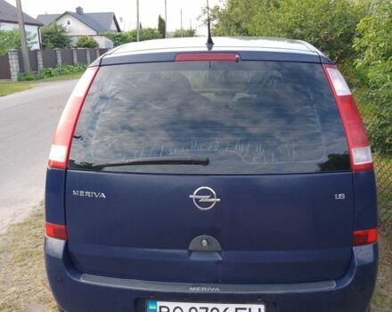 Синий Опель Мерива, объемом двигателя 1.6 л и пробегом 289 тыс. км за 3777 $, фото 3 на Automoto.ua