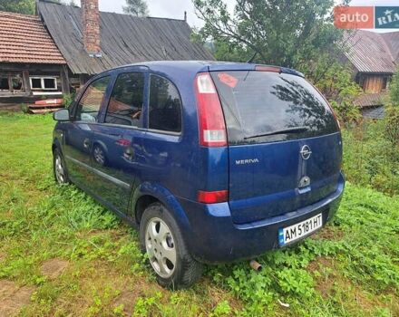 Синий Опель Мерива, объемом двигателя 1.8 л и пробегом 160 тыс. км за 3200 $, фото 4 на Automoto.ua