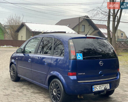 Синий Опель Мерива, объемом двигателя 1.6 л и пробегом 101 тыс. км за 4850 $, фото 4 на Automoto.ua