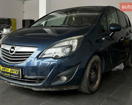 Синий Опель Мерива, объемом двигателя 1.69 л и пробегом 271 тыс. км за 6600 $, фото 2 на Automoto.ua