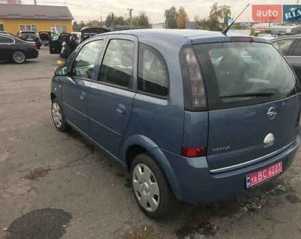 Синий Опель Мерива, объемом двигателя 1.6 л и пробегом 219 тыс. км за 4999 $, фото 3 на Automoto.ua