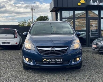 Синий Опель Мерива, объемом двигателя 1.4 л и пробегом 236 тыс. км за 7999 $, фото 13 на Automoto.ua