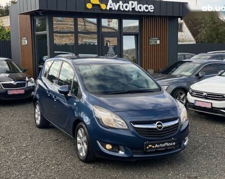 Синий Опель Мерива, объемом двигателя 1.4 л и пробегом 236 тыс. км за 7999 $, фото 4 на Automoto.ua