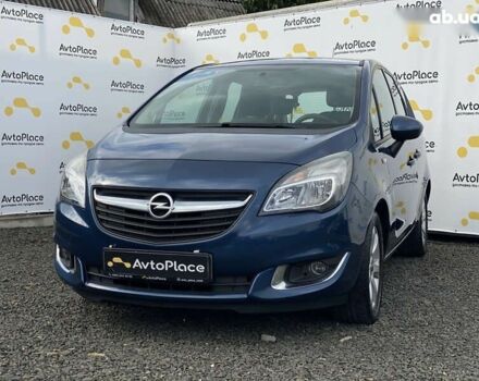 Синий Опель Мерива, объемом двигателя 1.4 л и пробегом 236 тыс. км за 7999 $, фото 16 на Automoto.ua