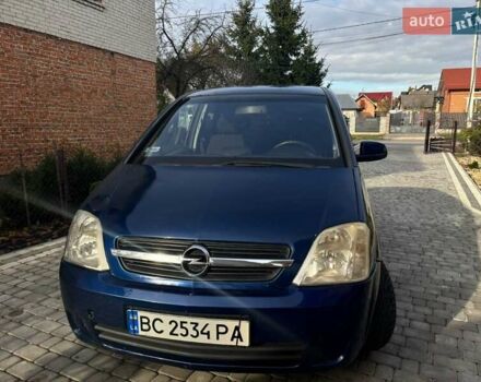 Синий Опель Мерива, объемом двигателя 1.69 л и пробегом 254 тыс. км за 3350 $, фото 1 на Automoto.ua