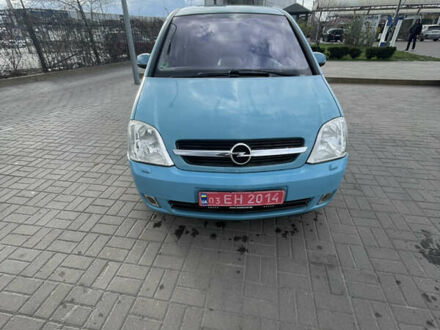 Синий Опель Мерива, объемом двигателя 1.6 л и пробегом 171 тыс. км за 4200 $, фото 1 на Automoto.ua