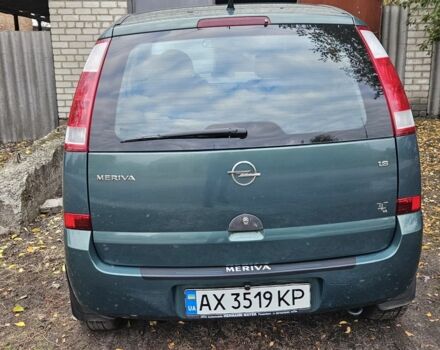 Зеленый Опель Мерива, объемом двигателя 1.6 л и пробегом 320 тыс. км за 5500 $, фото 3 на Automoto.ua