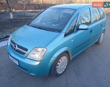 Зеленый Опель Мерива, объемом двигателя 1.7 л и пробегом 280 тыс. км за 3150 $, фото 1 на Automoto.ua