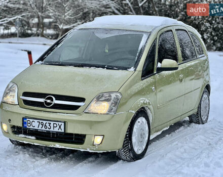 Зеленый Опель Мерива, объемом двигателя 1.6 л и пробегом 255 тыс. км за 3499 $, фото 1 на Automoto.ua