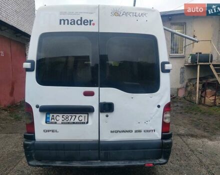 Белый Опель Movano, объемом двигателя 2.46 л и пробегом 730 тыс. км за 5500 $, фото 5 на Automoto.ua