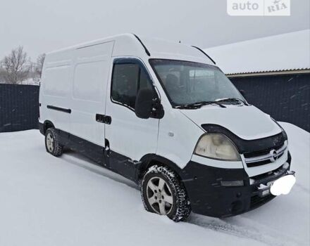 Белый Опель Movano, объемом двигателя 2.5 л и пробегом 380 тыс. км за 6600 $, фото 3 на Automoto.ua