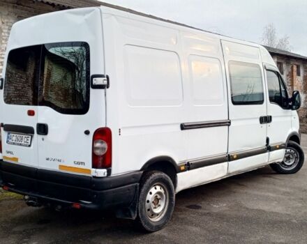 Белый Опель Movano, объемом двигателя 2.5 л и пробегом 603 тыс. км за 5800 $, фото 4 на Automoto.ua