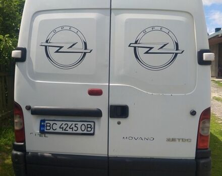 Белый Опель Movano, объемом двигателя 2.5 л и пробегом 486 тыс. км за 6100 $, фото 2 на Automoto.ua