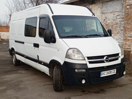 Белый Опель Movano, объемом двигателя 2.5 л и пробегом 603 тыс. км за 7100 $, фото 1 на Automoto.ua