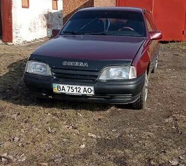 Опель Омега 1990 в Новоукраинке на Automoto.ua Красный Опель Омега, объемом двигателя 2 л и пробегом 298 тыс. км за 1280 $, фото 1 на Automoto.ua