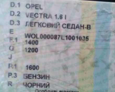 Опель Вектра 1990 в Самборе на Automoto.ua Черный Опель Вектра, объемом двигателя 0 л и пробегом 230 тыс. км за 1300 $, фото 6 на Automoto.ua