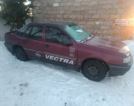 Красный Опель Вектра, объемом двигателя 1.8 л и пробегом 200 тыс. км за 400 $, фото 1 на Automoto.ua