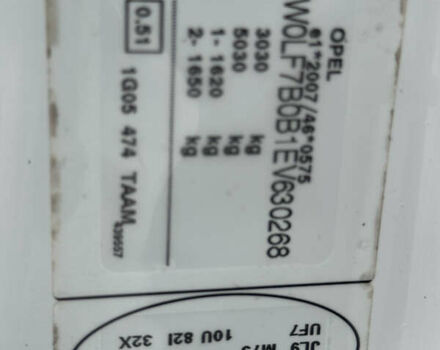 Белый Опель Виваро, объемом двигателя 2 л и пробегом 187 тыс. км за 15333 $, фото 22 на Automoto.ua