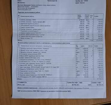 Чорний Опель Віваро, об'ємом двигуна 2 л та пробігом 247 тис. км за 15300 $, фото 24 на Automoto.ua